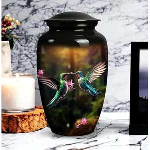 Urne de crémation commémorative de cendres de souvenir fournitures funéraires gravées à la main de haute qualité urnes en métal pour la cérémonie funéraire de Style américain - Product Image 2