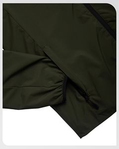 Men's Lightweight Waterproof Softshell <b>Jacket</b> for Winter <b>Workouts</b> Zipper Closure Stand Collar Embroidery <b>Workout</b> Athletic Style - Product Image 5