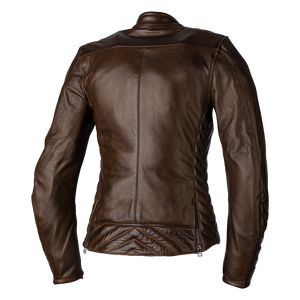 Buy Custom Women'<b>s</b> Genuine Leather Moto <b>Jacket</b> Full Sleeve Zipper Closure Stand Collar Windproof Autumn Wear - Product Image 5