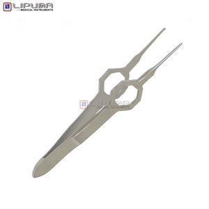 Foerster คีมหนีบไอริส1X2ซี่ฟันตรง8.5ซม. ทำจากสเตนเลสอุปกรณ์ทางการแพทย์โรคตาเครื่องมือคีมไอริส - Product Image 2