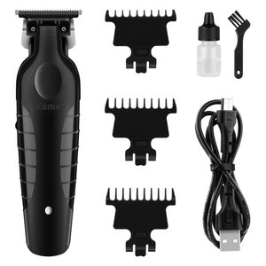 Máquina Cortadora de Pelo Profesional Inalámbrica Recargable por USB para Hombres, de Acero Inoxidable, Ajustable, Eléctrica, para Barba, Uso Doméstico - Product Image 1