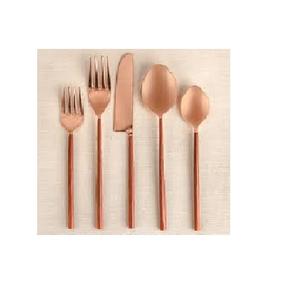 Vente en gros de couverts en acier inoxydable écologiques personnalisés, argenterie en vrac, faible MOQ, ensembles de cuillères et de fourchettes - Product Image 4