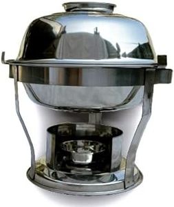 Calentador de comida de buffet de combustible líquido Chafer de acero inoxidable moderno con forma cuadrada y rectangular de sartén de agua duradera - Product Image 2