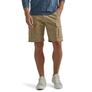 Cordón Ligero Bolsillos laterales Cargo Shorts Hombres Algodón Gimnasio Fit Cintura elástica Streetwear Pantalones cortos para hombres - Product Image 1