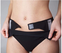 Culotte Hipster Unie Taille Moyenne pour Femme, Fermeture Facile en V avec Crochets et Boucles, en Coton Tricoté et Spandex, Écologique et Respirante, OEM