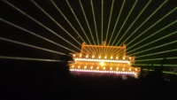 Lumière laser de scène 20W RGB, faisceau laser d'animation extérieur, lumière de scène, projecteur de lumière laser