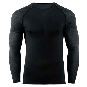 Wholesale Rash Guard Men Women Long Sleeve Quick Dry Protection For <b>Swimming</b> Fitness Training for men's custom for logo design - Product Image 1