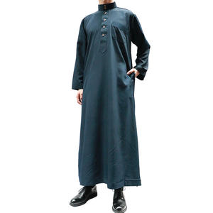Thobe pour la prière Ramadan et Eid, Jubba islamique à manches longues pour un usage quotidien et formel, vente en gros de thobes islamiques pour hommes sur mesure - Product Image 2