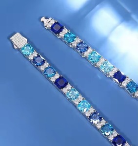 Laboratoire à la mode personnalisé luxe or jaune cubain lien chaîne or Rose Moissanite diamant hip-hop bijoux meilleur cadeau pour les hommes - Product Image 3