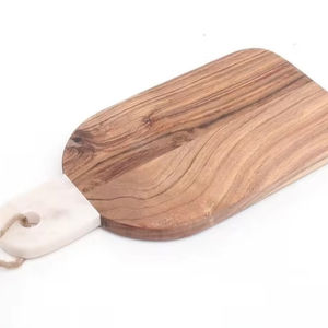 Planche à découper rectangulaire en marbre naturel fait à la main de 2.0cm d'épaisseur pour la cuisine Logo personnalisé durable écologique et OEM disponible - Product Image 1