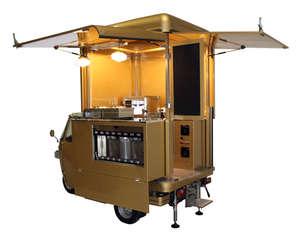 Triciclo Eléctrico para Comida, Carrito de Comida Móvil, Camioneta de Comida Callejera de Tres Ruedas, Resistente a la Corrosión, 5 Años de Garantía, para Café, Pizza, Tacos, Helados - Product Image 5