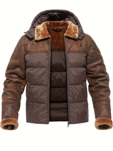 Blouson matelassé en toile pour homme – Qualité supérieure, chaud, imperméable, coupe-vent, design isolant, léger, respirant, personnalisable - Product Image 2
