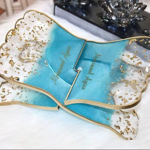 Resin Epoxy Quran Rahel Stand Luxury Eid Mubarak Bestseller Gift for Mosques and Home Decor