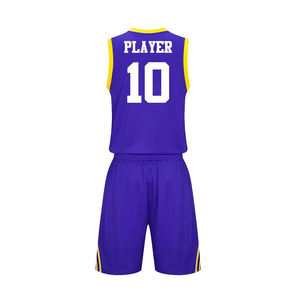 Uniforme de basket-ball 100% polyester entièrement sublimé, tenue personnalisée, uniforme de basket-ball grande taille à séchage rapide - Product Image 6