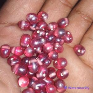 Cuentas de Resina Ecológicas de Color Rosa Personalizado y Tamaño a Medida, Hechas a Mano, Únicas, Ultra Brillantes, de Origen Indio, Creaciones Antiguas - Product Image 1