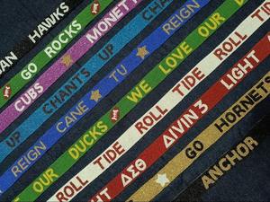 Beaded Purse <b>Strap</b> <b>Bag</b> <b>Strap</b> Sorority Gameday <b>Strap</b> Customized <b>Strap</b> with Detachable Hooks - Product Image 6