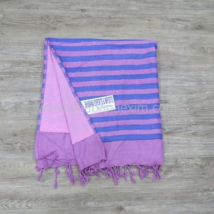 ผ้าขนหนูเทอร์รี่ Fouta ทำมือส่วนบุคคลผ้าฝ้ายแท้ผ้าขนหนูชายหาดตุรกีสำหรับผู้ใหญ่จากผู้จำหน่ายอินเดีย - Product Image 5
