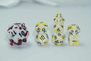 Acrylique 10mm Mini <span class=keywords><strong>RPG</strong></span> DND Borad Game Best Popular New Release Blood Dice Set - Product Image 3