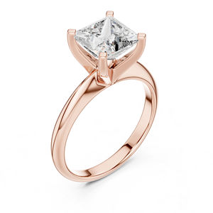 Anillo de Diamante Cultivado en Laboratorio de 2 Quilates con Corte Princesa en Oro Amarillo de 14K para Mujer |   Certificado por IGI |   Bañado en Oro |   Ropa de Fiesta Moderna para el Día a Día - Product Image 6