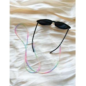 Cadena de cuentas de semillas de lujo para gafas de sol y máscaras Cordón de gafas de cuentas ajustable para mujeres Cuentas de semillas personalizadas - Product Image 6