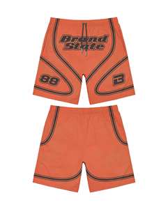 Shorts pour hommes en coton peigné 100% respirant, séchage rapide, anti-UV, impression sérigraphique personnalisée avec logo OEM ODM - Product Image 3