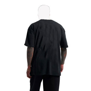 T-shirt à col en V en coton mélangé pour hommes, haut tendance décontracté de tous les jours, doux, respirant et confortable - Product Image 3