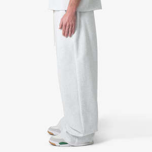 Wholesale Manufacturer New Arrival <b>Men's</b> Oversized Baggy Wide Leg Sweatpants Vintage Washed <b>Elastic</b> Waist Midweight - Product Image 4