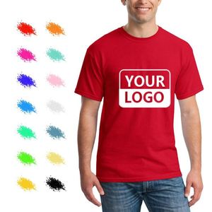 Wholesale Tee Shirt Heavy <b>Weight</b> 100% Cotton Oversized Men <b>Blank</b> T-shirt Printing Black White Bulk Custom T Shirts - Product Image 5