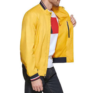 Top Trends <b>Yellow</b> Color OEM Custom Logo Long Sleeve Baseball Bomber Varsity Men's <b>Clothing</b> College Baseball Jacket For Men 2025 - Product Image 4