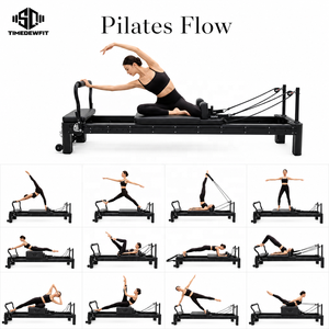 Machine de Pilates Reformer Professionnelle en Alliage d'Aluminium Noir de Qualité Studio, avec <span class=keywords><strong>Lit</strong></span> à Rails Intégrés, Ressorts Coréens et Fonctionnement Silencieux - Product Image 6