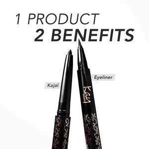 Duo Eyeliner Kajal Noir Intense 24H Waterproof - Stylo Liquide & Crayon Longue Tenue - Product Image 6