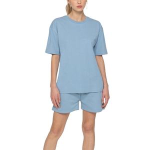 Camisetas de Verano para Mujer y Conjunto de 2 Piezas, 100% Algodón, Ropa de Verano, Conjunto de 2 Piezas Hecho a Medida con Logotipo para Mujer 2026 - Product Image 2