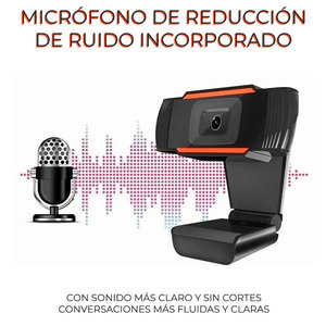 Webcam USB 2.0 per Laptop e Streaming 480P HD con Microfono, Sensore di Immagine CMOS, Autofocus, Videocamera per Computer - Product Image 3