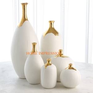 Ensemble de 4 tailles différentes de vases et pots à fleurs en laiton pur plaqué or, centre de table pour la maison, pot de vases à fleurs pour décoration de mariage - Product Image 3
