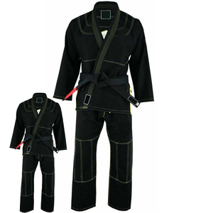 Kimono de Jiujitsu brésilien Kung Fu de qualité supérieure nouveau pur coton noir BJJ Gi couleur personnalisable Jiu Jitsu Gi pour Taekwondo - Product Image 3