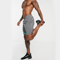 Pantalones Cortos Deportivos para Hombre, de Secado Rápido, Transpirables, 100% Algodón, Cintura Elástica, Color Sólido, en Oferta