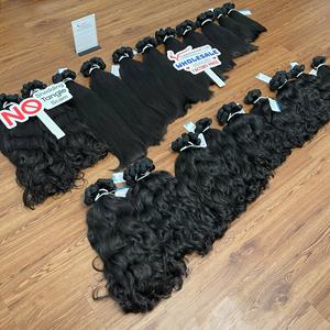 Produit best-seller Faisceaux de cheveux bruts Machine à double trame Extensions de cheveux Cheveux humains vietnamiens naturels non traités - Product Image 3