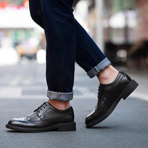 รองเท้าหนังผู้ชายแบบเป็นทางการ รองเท้าหนังแท้แบบอ็อกซ์ฟอร์ด ตะเข็บเย็บทนทาน พื้นรองเท้าทนต่อการสึกหรอ เหมาะสำหรับใส่ทำงานในออฟฟิศ - Product Image 3