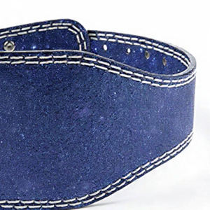 Cinturones de levantamiento de pesas de alta resistencia con soporte lumbar, doble hebilla, cinturón de cuero de 10 mm para entrenamiento, antideslizante - Product Image 5