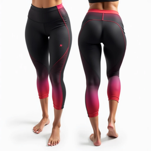 Compression avec des leggings à coupe sèche Style pour les femmes pantalons de Compression d'entraînement taille haute gymnastique course Fitness dames vêtements de Fitness - Product Image 2