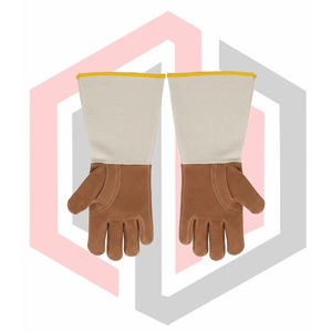 Gants de soudage en cuir à manchette longue, gants de sécurité complets, flexibles, respirants, résistants aux déchirures, résistants à l'usure, isolants thermiques - Product Image 5