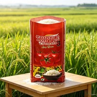 Sac d'emballage en polypropylène tissé pour riz, personnalisé, imprimé BOPP, en gros