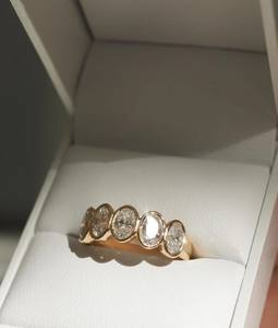 เพชรโมอิสทรงวงรีขนาด4x6มม. สำหรับงานแต่งงาน - Product Image 5