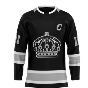 Maillot de Hockey sur glace Sublimation personnalisé de haute qualité pour hommes patron de couture 2024 vente en gros 100 Polyester vêtements de sport unisexe pour adultes - Product Image 4