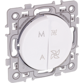 Pièces de ventilateur carré de contrôle CMV à 2 vitesses blanches avec interrupteur marche/arrêt - Product Image 1