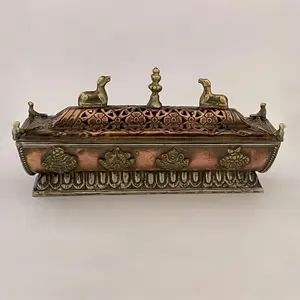 Quemador de Incienso Decorativo de Latón Estilo Barco Bakhoor |   Aroma Religioso para el Hogar con Fragancia Duradera y 100% Natural - Product Image 4