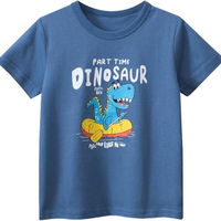 T-shirt pour garçon en bas âge, 100% coton tricoté, col rond, manches courtes, écologique, séchage rapide et respirant, été, fabriqué au Bangladesh