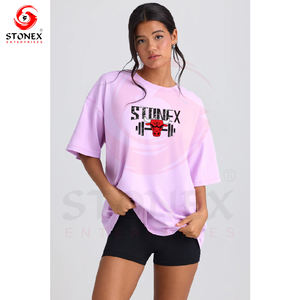 Mode personnalisée 100% coton femmes impression personnalisée t-shirt décontracté à manches courtes Gym t-shirt ennemi femmes - Product Image 6