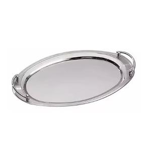 Bandejas de grabado a mano de forma ovalada de aluminio y Metal más exigentes, diseño increíble, bandejas de servicio altamente decorativas llamativas - Product Image 3