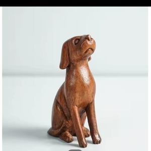 Custom Designed Art Deco Wooden Car Model Sculpture <b>Dog</b> Statue as Tabletop Living Room <b>Ornament</b> - Product Image 5